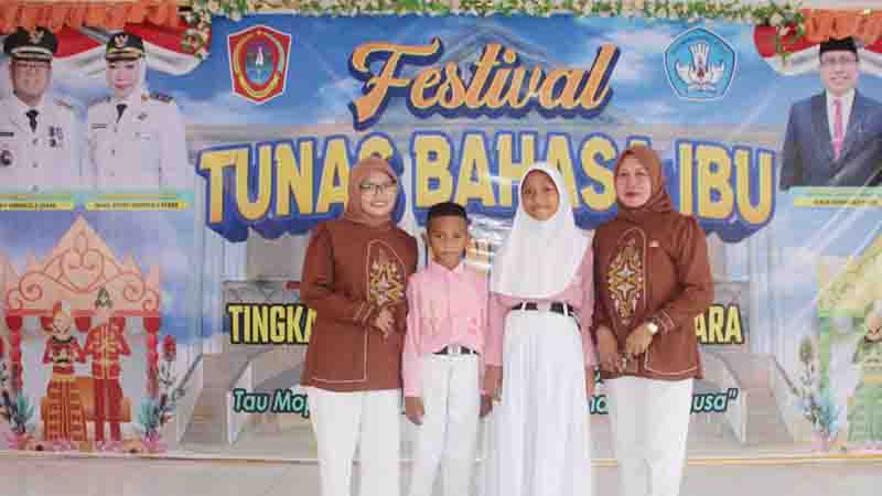 Rifanli dan Meylani dari SDN 16 Anggrek Wakili Kecamatan di FTBI Tingkat kabupaten Gorut